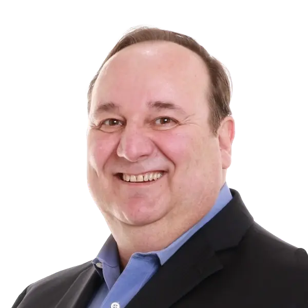 Florent Clairoux Visavie Ontario Advisor Compassionate senior care advisor smiling, promoting quality elderly living solutions.