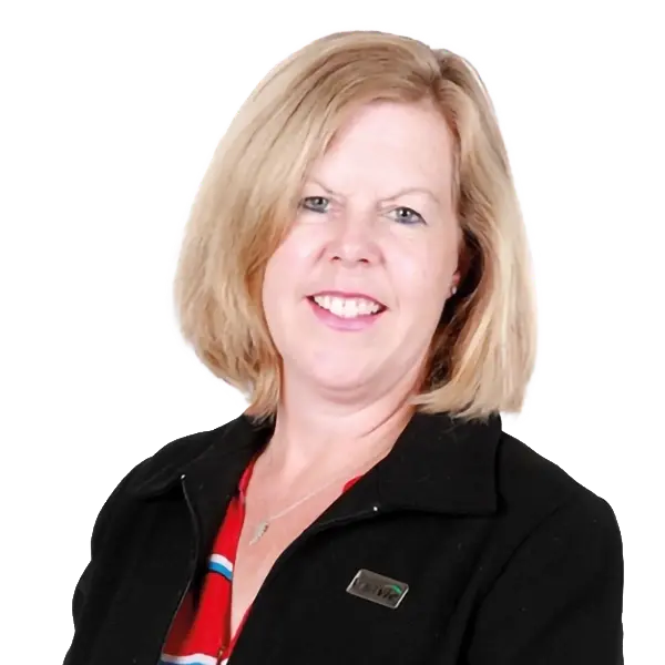 Mara Eby Visavie Ontario Advisor Compassionate senior care professional smiling, promoting trust and quality assisted living services.