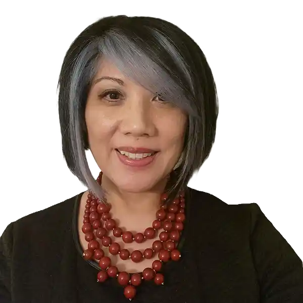Tara Reyes Boyce Senior Living Advisor Visavie Compassionate senior care advocate with vibrant hairstyle and red jewelry.